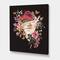 Designart - Vintage Greek Sculpture Detail With Dry Flowers - Traditional Canvas Wall Art Print